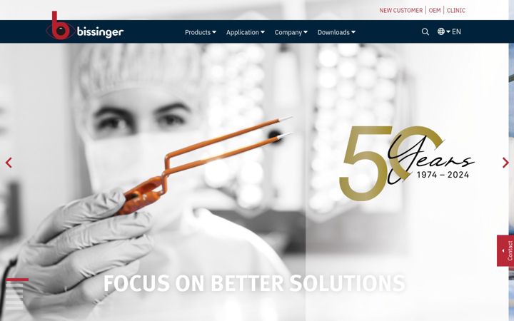 Screenshot of bissinger.com