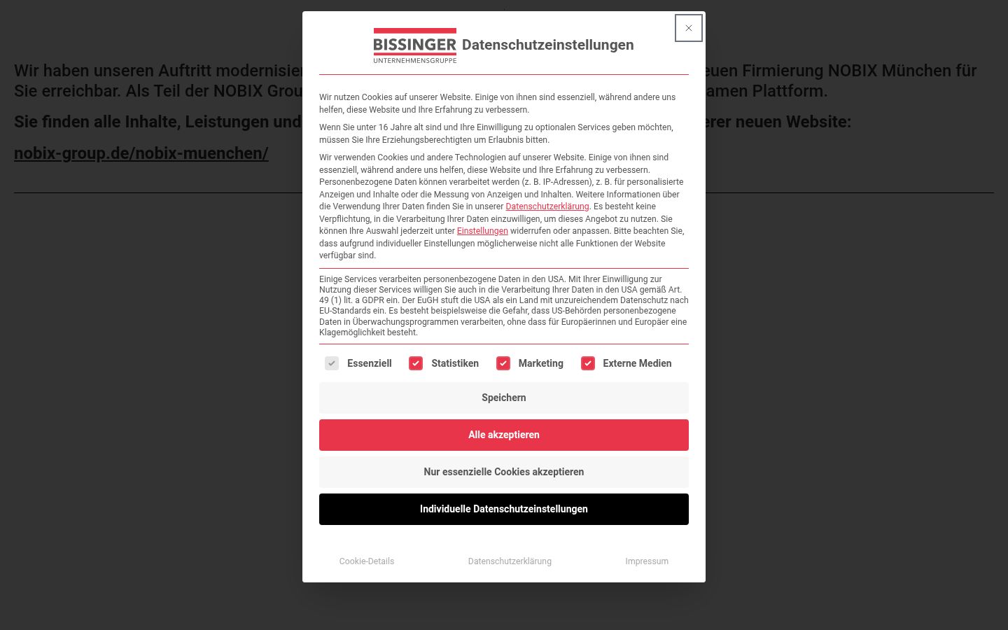 Ekraanipilt nõusolekubännerist, mida näidati enne mis tahes suhtlust