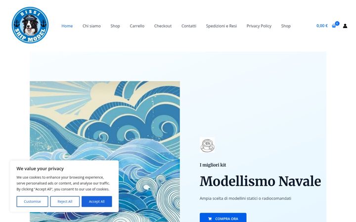 Zrzut ekranu bissishipmodel.it
