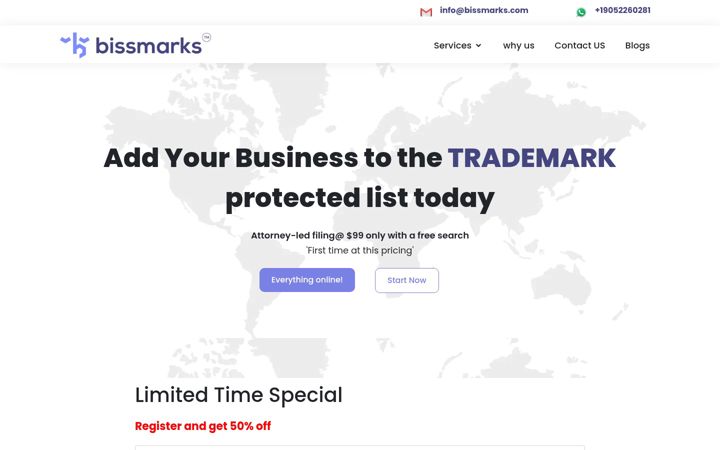 Screenshot of bissmarks.com
