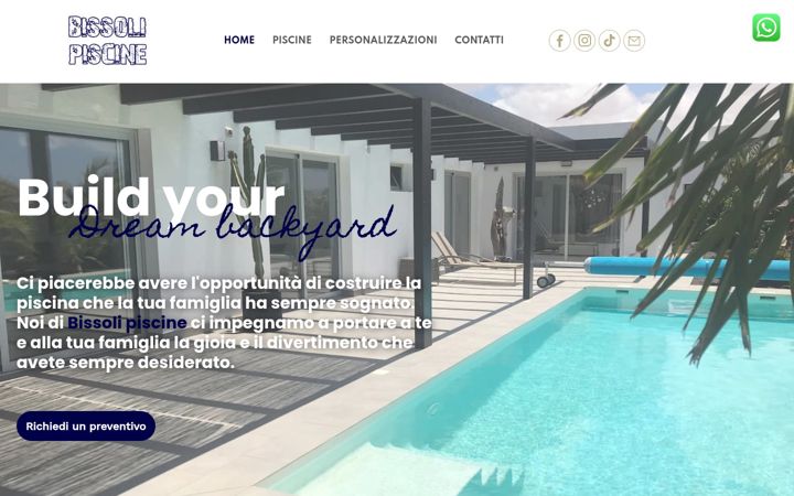 Screenshot of bissolipiscine.com