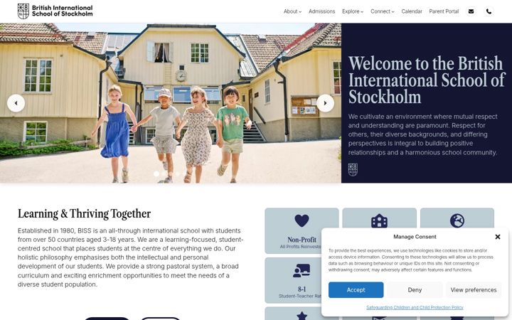 Snimka zaslona za bisstockholm.se