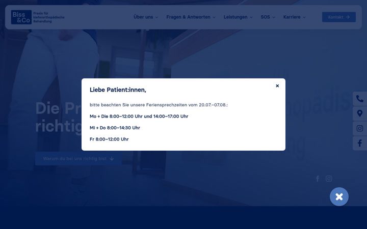 Screenshot of bissundco.de
