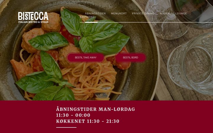 Screenshot of bistecca.dk