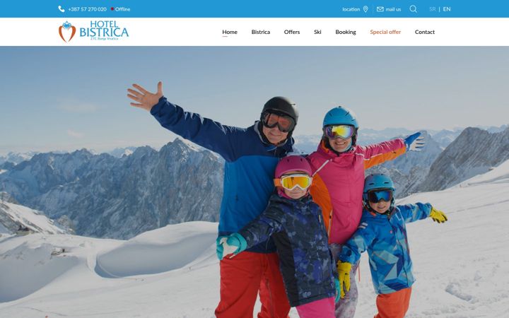 Captura de pantalla de bistricahotel.com