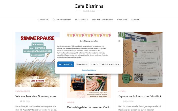 Screenshot of bistrinna.de