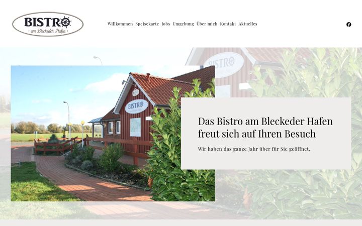 Zrzut ekranu bistro-am-bleckeder-hafen.de