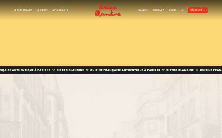 Captura de pantalla de bistro-blandine.com