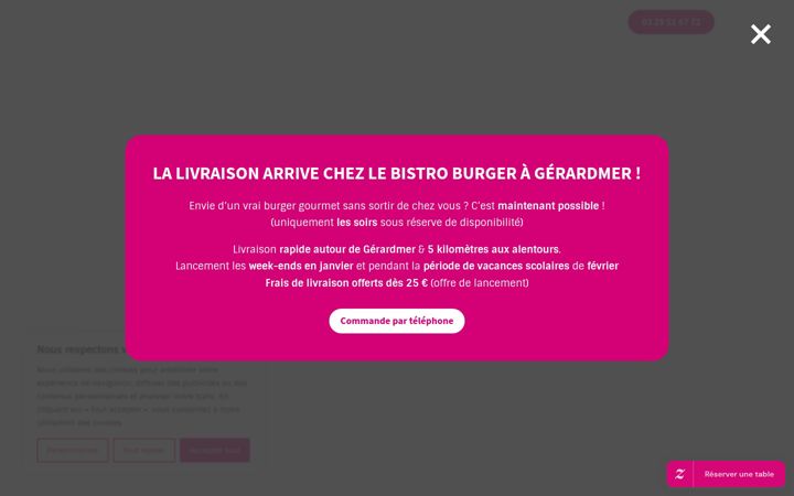 Captura de pantalla de bistro-burger-gerardmer.com