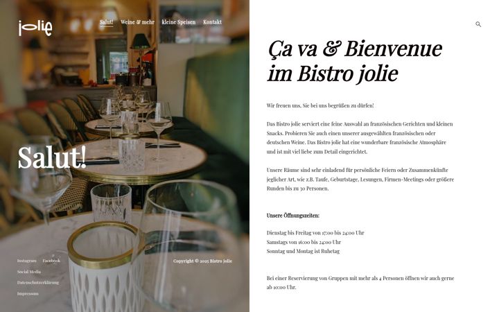 Captura de pantalla de bistro-jolie.com