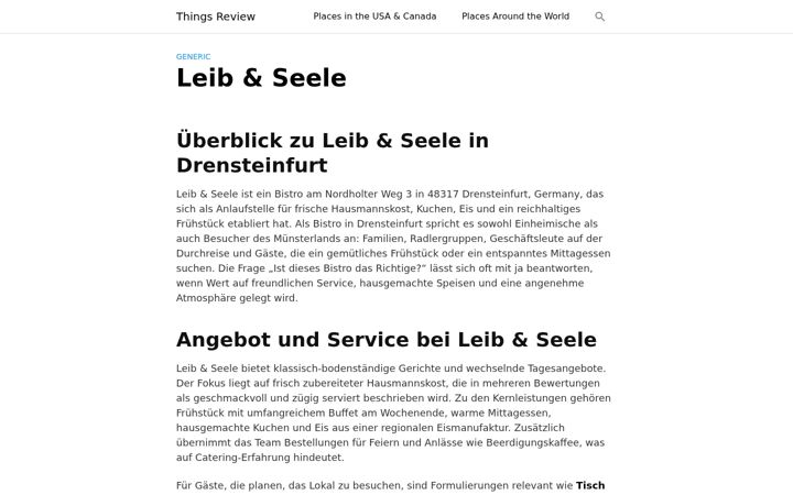 Captura de pantalla de bistro-leib-seele.de
