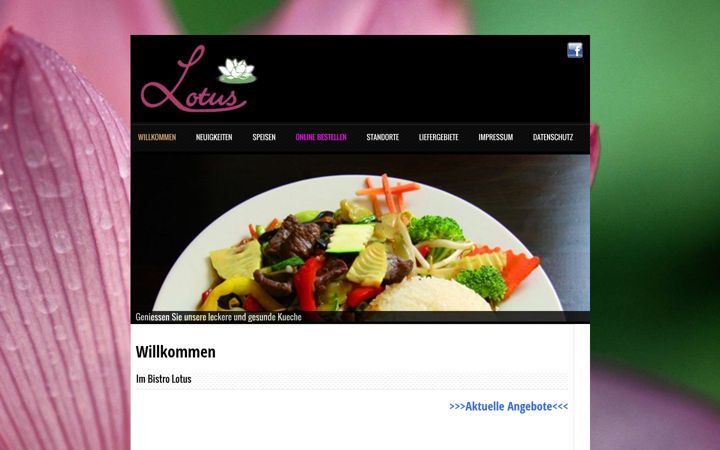 Captura de pantalla de bistro-lotus.de