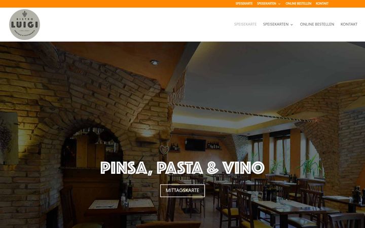 Captura de pantalla de bistro-luigi.de