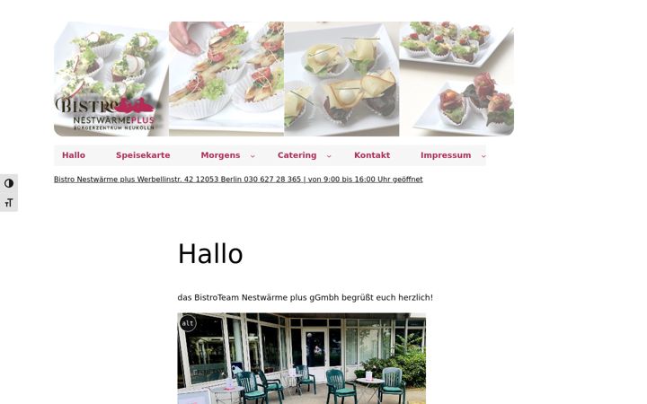 Zrzut ekranu bistro-nestwaermeplus.de