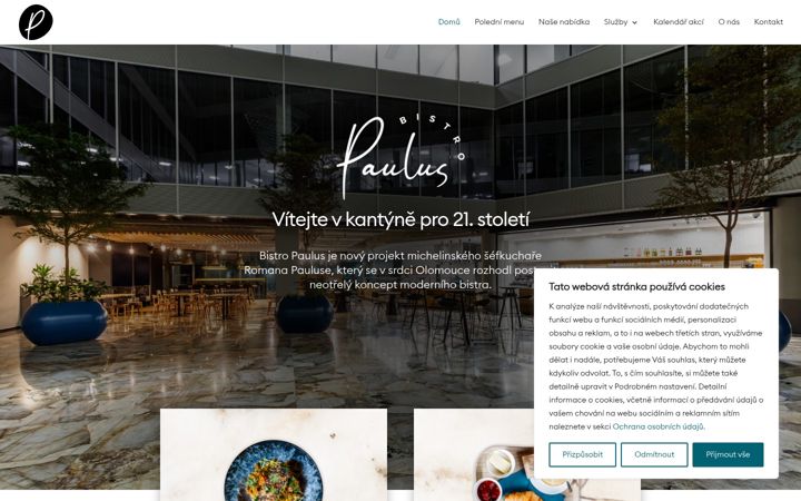 Screenshot of bistro-paulus.cz