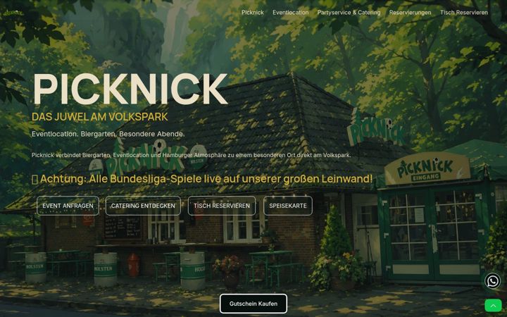 Screenshot of bistro-picknick.de