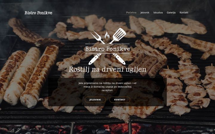 Screenshot of bistro-ponikve.com.hr