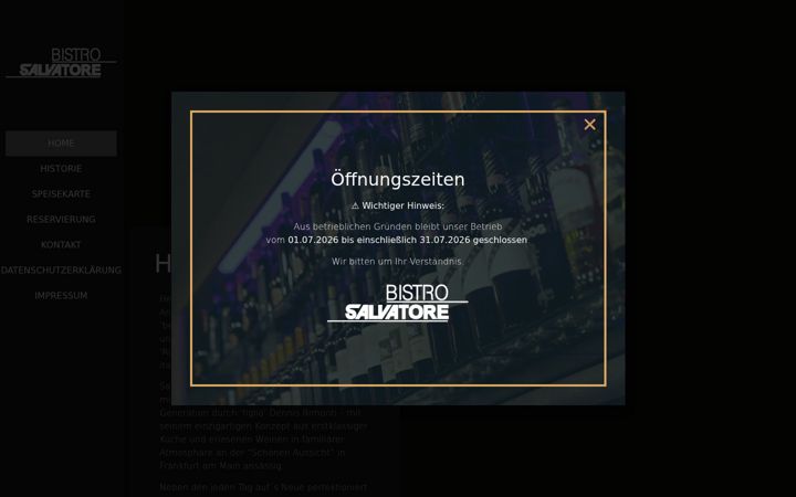 Screenshot of bistro-salvatore.de