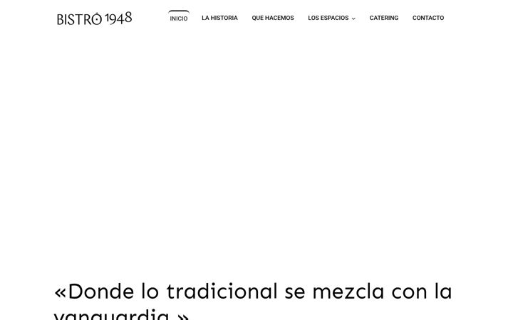 Screenshot of bistro1948.com