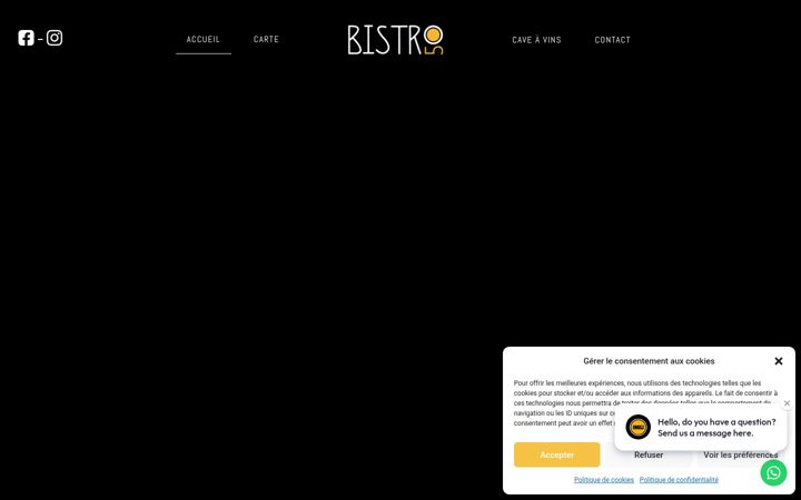 Skærmbillede af bistro50.fr