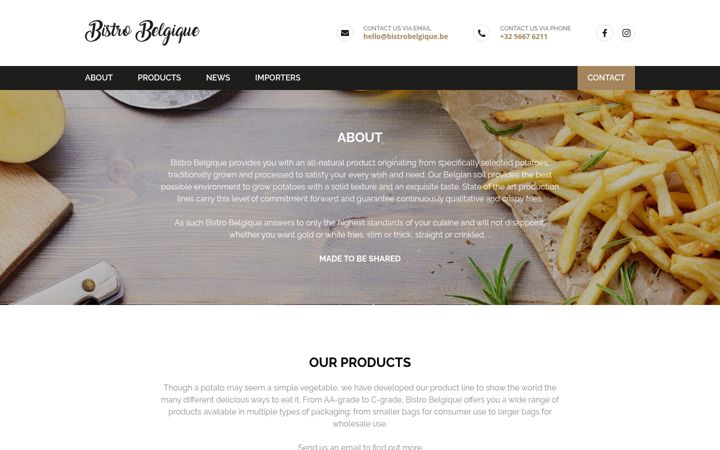 Screenshot ta' bistrobelgique.be