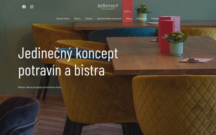 Screenshot of bistrobenovsky.sk