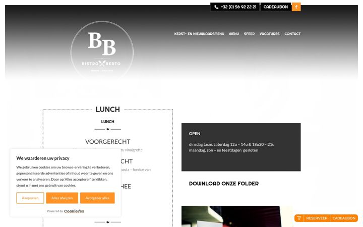 Screenshot του bistroberto.be