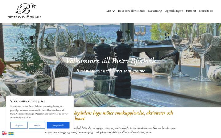 Screenshot of bistrobjorkvik.se