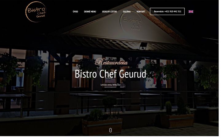 Screenshot of bistrochefgeurud.sk