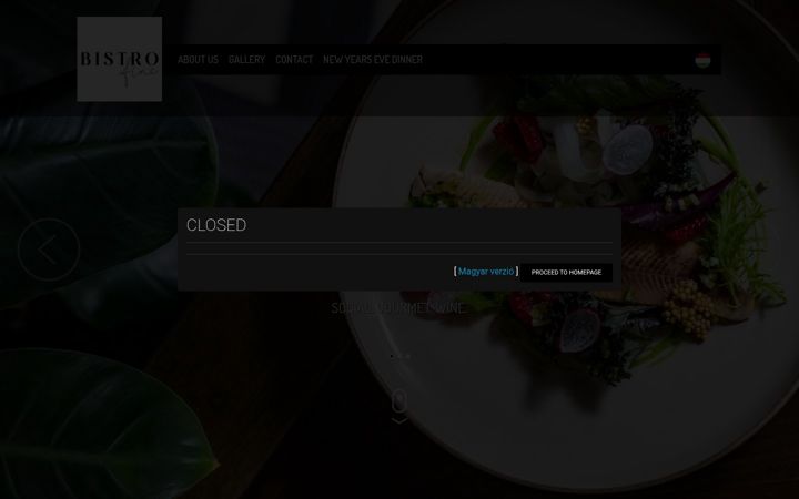 Screenshot of bistrofine.hu