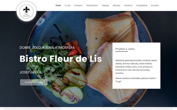 Screenshot of bistrofleur.cz