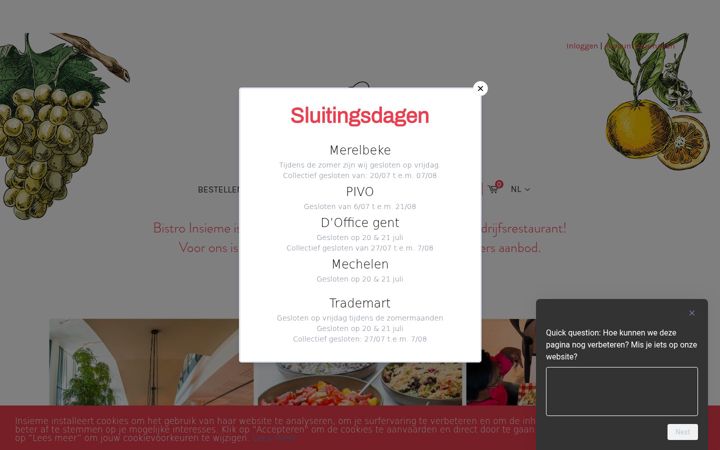 Screenshot of bistroinsieme.eu