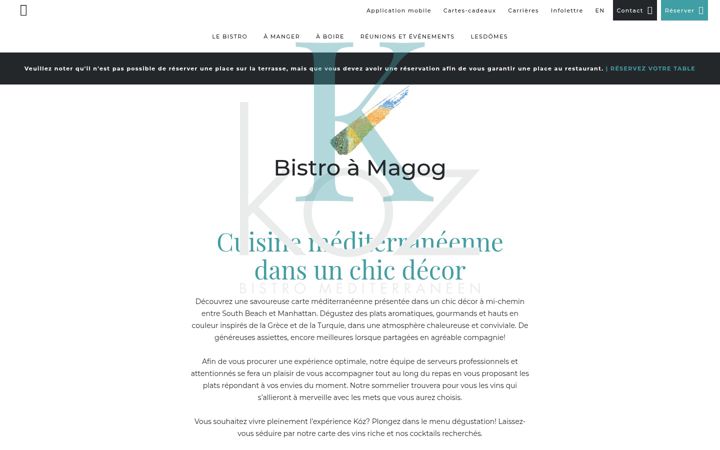 Screenshot of bistrokoz.ca