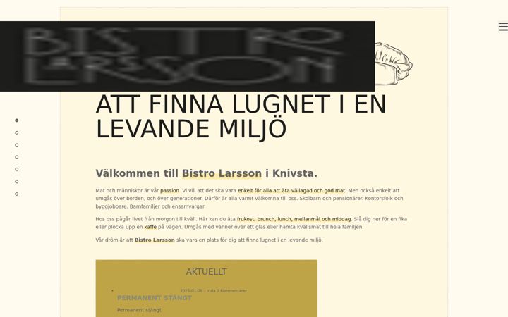 Screenshot of bistrolarsson.se
