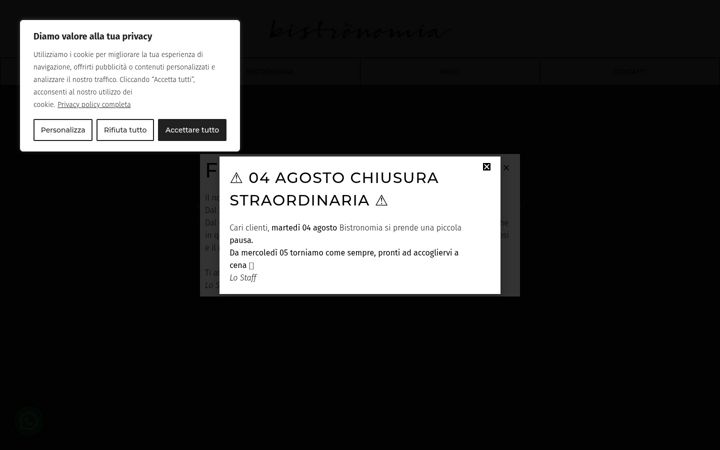 Screenshot of bistronomia.it