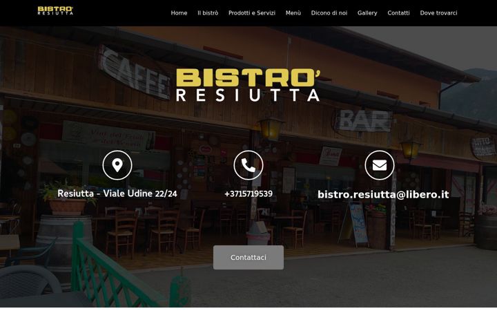Screenshot of bistroresiutta.it