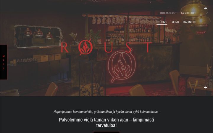 Screenshot of bistroroust.fi