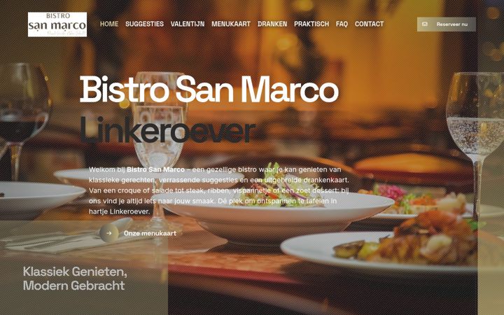 Screenshot of bistrosanmarco.be