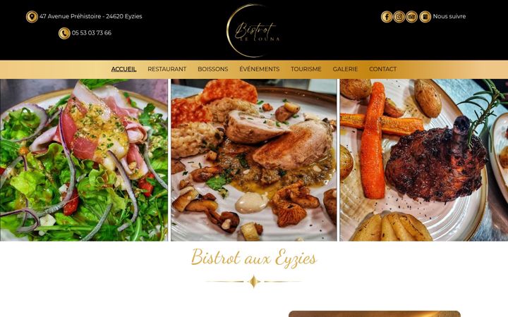 Screenshot di bistrot-le-louna.fr
