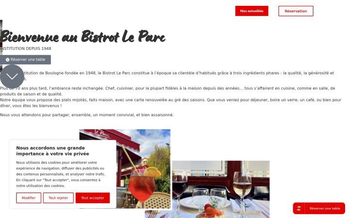 Képernyőkép: bistrot-leparc.com