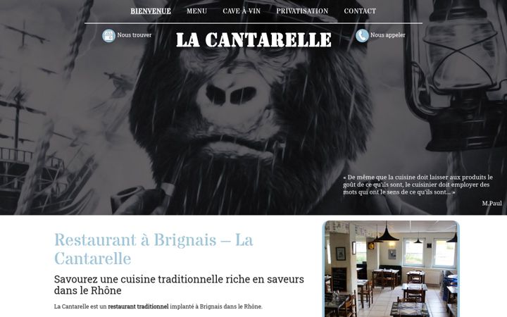 Screenshot of bistrotcantinelacantarelle.fr
