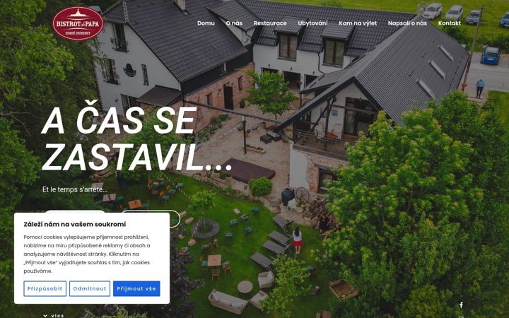 Screenshot of bistrotdepapa.cz