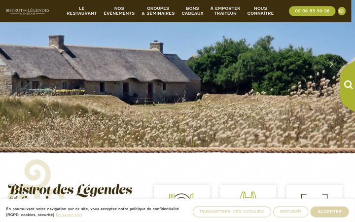 Screenshot of bistrotdeslegendes-meneham.com