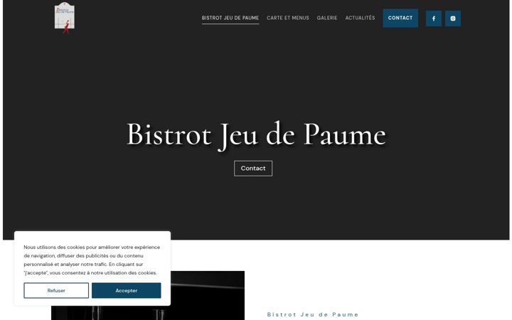 Screenshot di bistrotjeudepaume.com