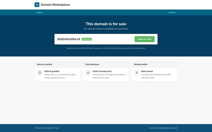 Screenshot of bistrotvolte.nl