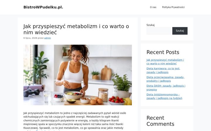 Screenshot of bistrowpudelku.pl