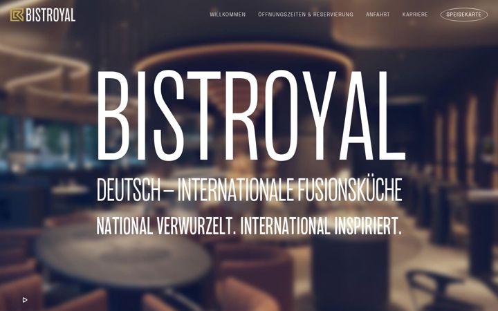 Screenshot of bistroyal.com