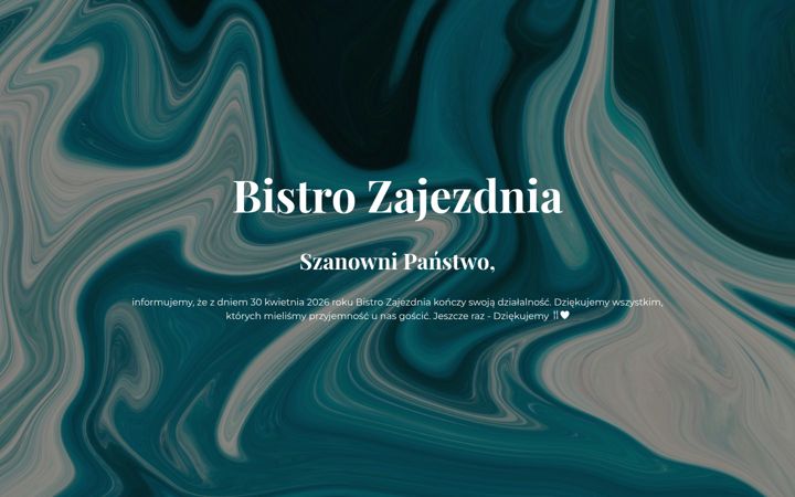Screenshot of bistrozajezdnia.pl