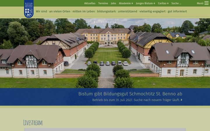 Screenshot of bistum-dresden-meissen.de