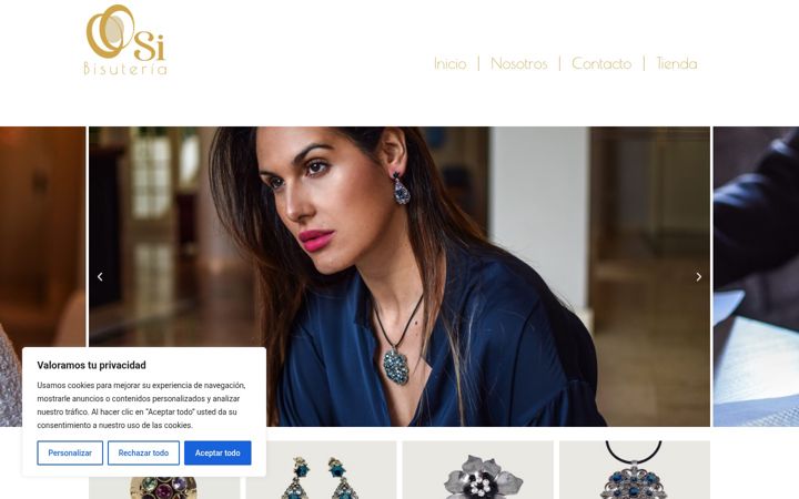 Screenshot of bisuteriasi.com